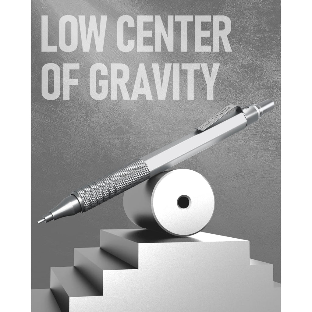 Four Candies Mechanical Pencil Set with Case Erasers Refills, 0.5, 8 HB, 3 Count