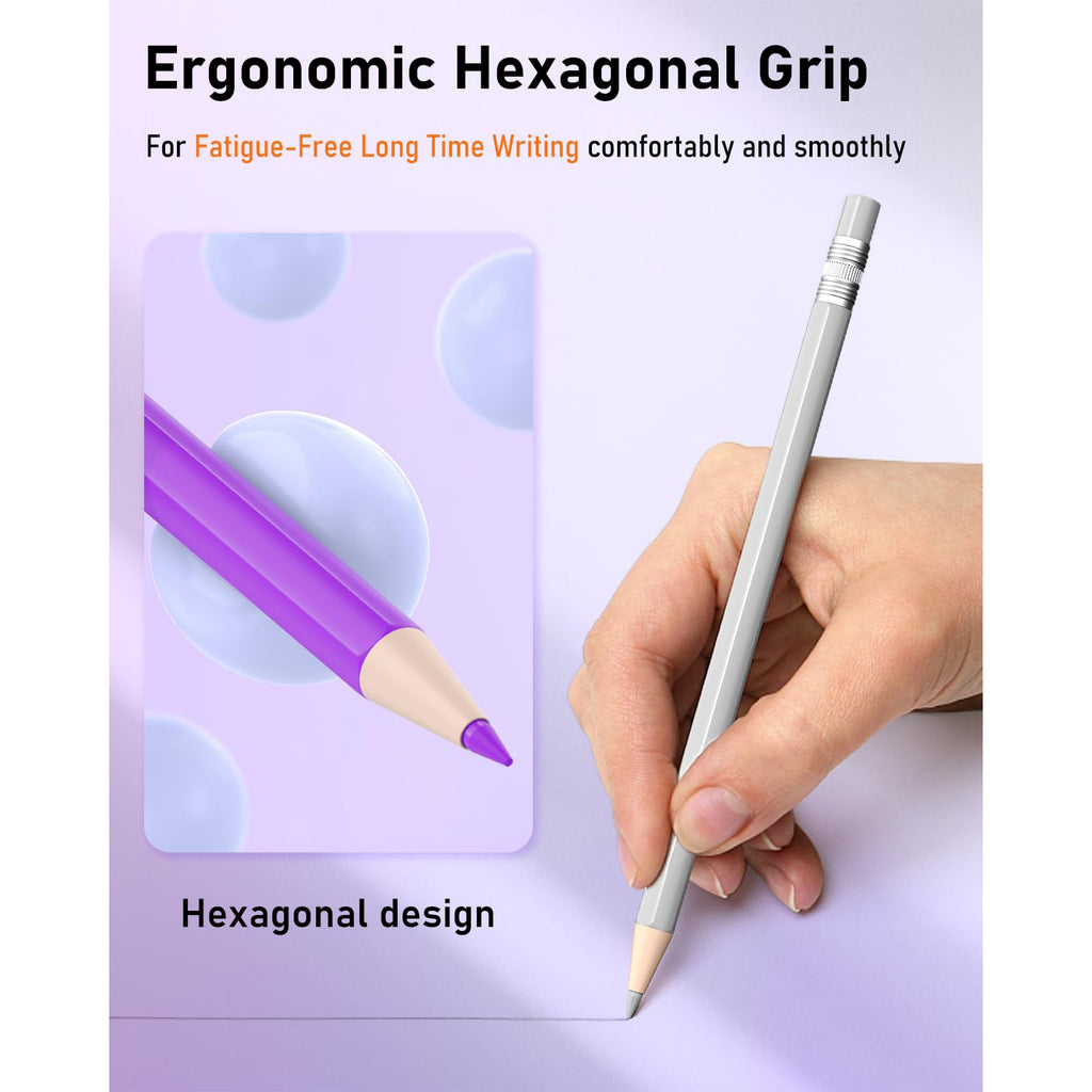 Four Candies 36 PCS Colored Pencils Set 2.6mm with Sharpener and Bag,Drafting Tools, Erasable Colored Pencils, Aesthetic School Supplies, Aesthetic Mechanical Pencils, Stationary Supplies