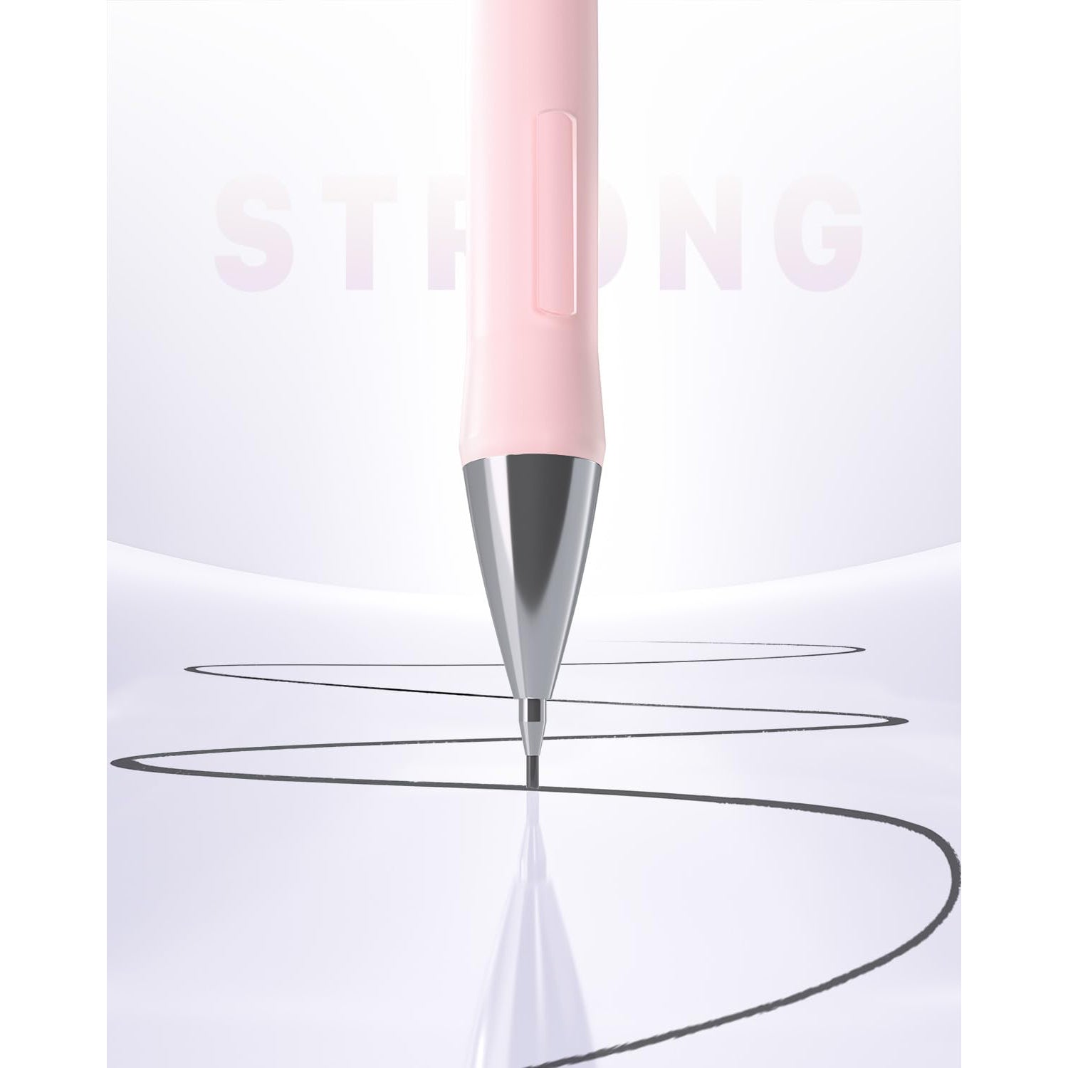 Four Candies Pastel Mechanical Pencil Set for Drawing & Writing, 3PCS 0.9mm Mechanical Pencils, 360PCS HB Lead Refills, 3 Erasers and 9 Eraser Refills