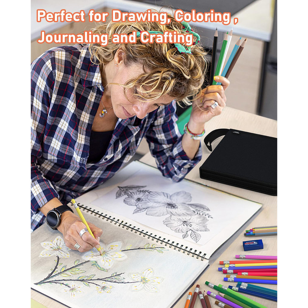 Four Candies 36 PCS Colored Pencils Set 2.6mm with Sharpener and Bag,Drafting Tools, Erasable Colored Pencils, Aesthetic School Supplies, Aesthetic Mechanical Pencils, Stationary Supplies